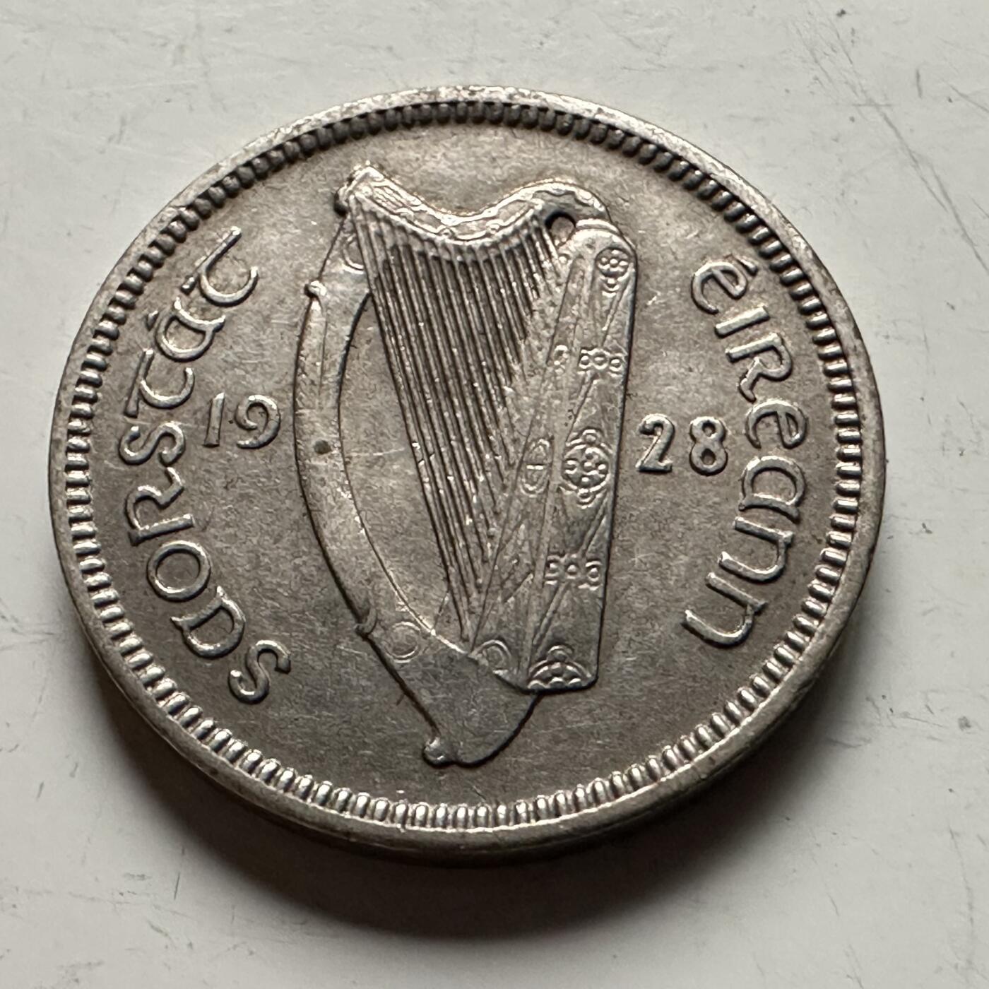 🌹外币初藏🌹🐯2026年第13场  每周二四六晚8️⃣点 接代拍 爱尔兰1928年3便士