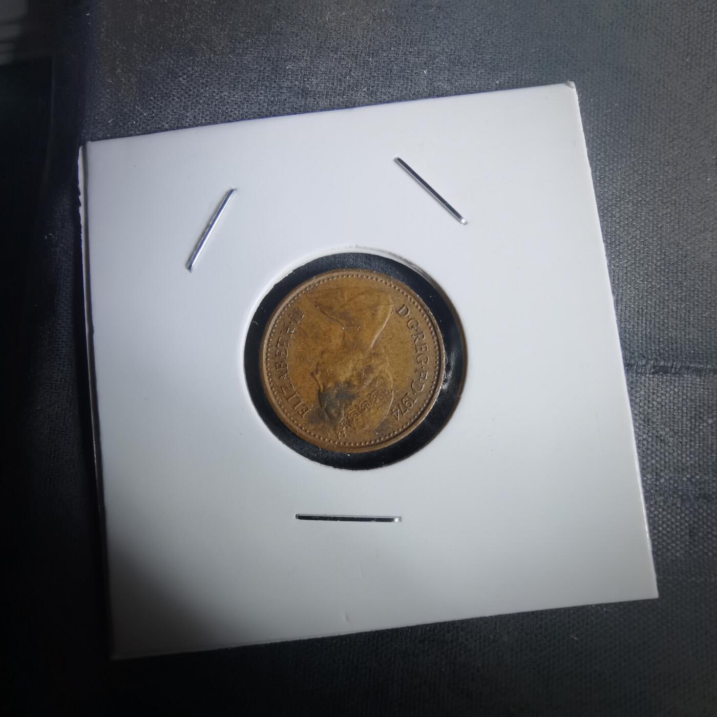 沼泽如烟--第976场 英国1974年半便士