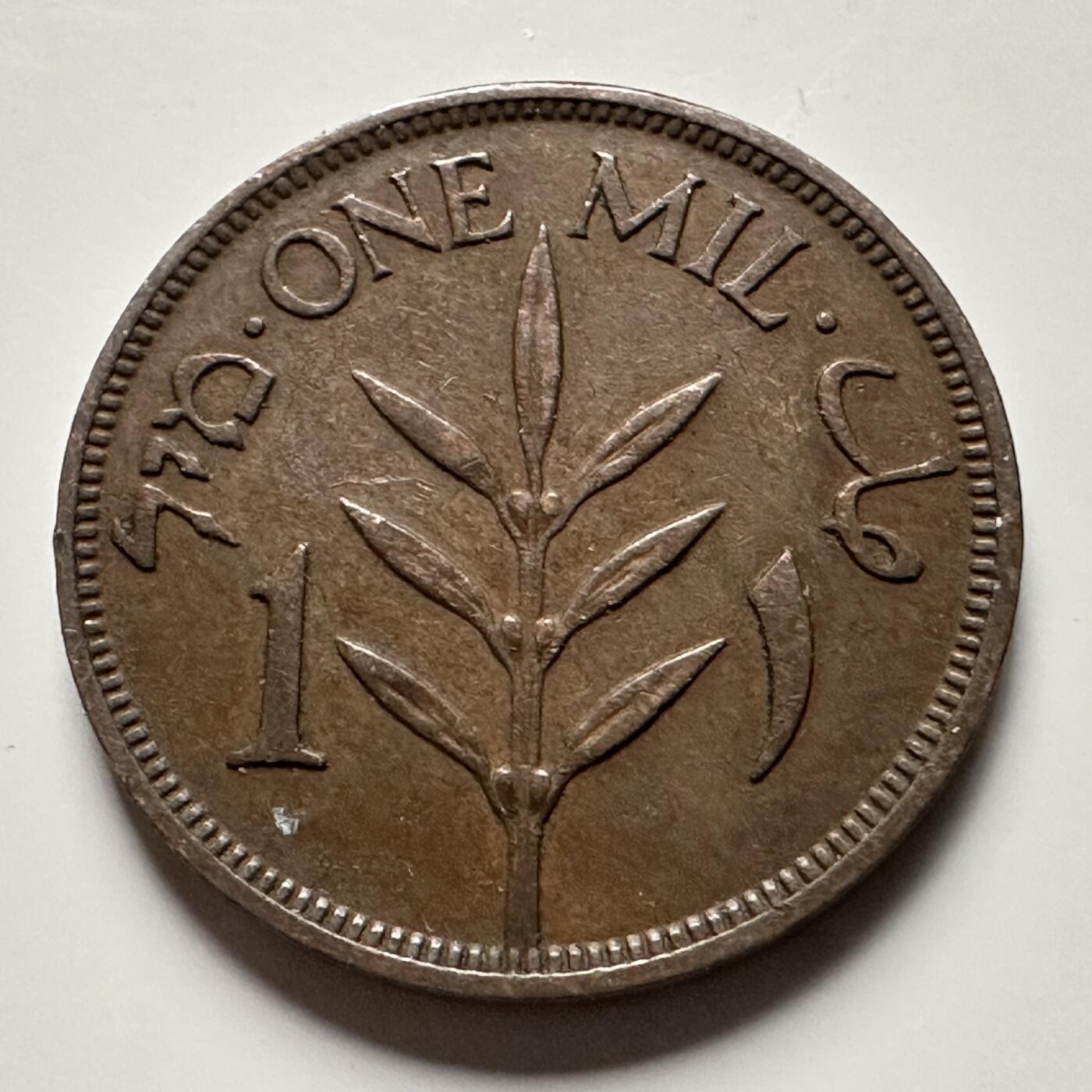 🌹外币初藏🌹🐯2026年第13场  每周二四六晚8️⃣点 接代拍 巴勒斯坦1942年一米尔 a