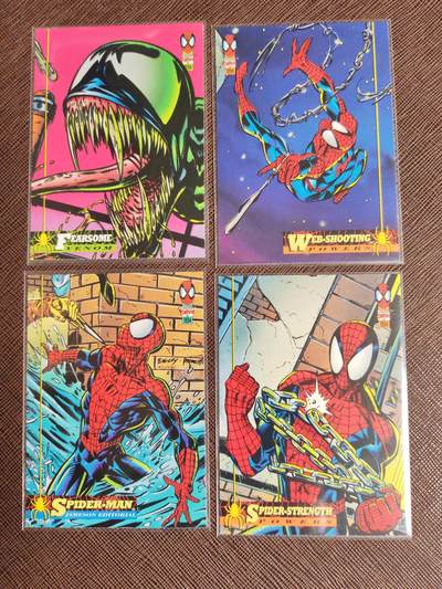 阳大大卡牌拍卖第96期（持续收拍品，周五晚上九点截拍，进群福利早知道） - 超级英雄 蜘蛛侠+毒液 特卡4张 捡漏必备