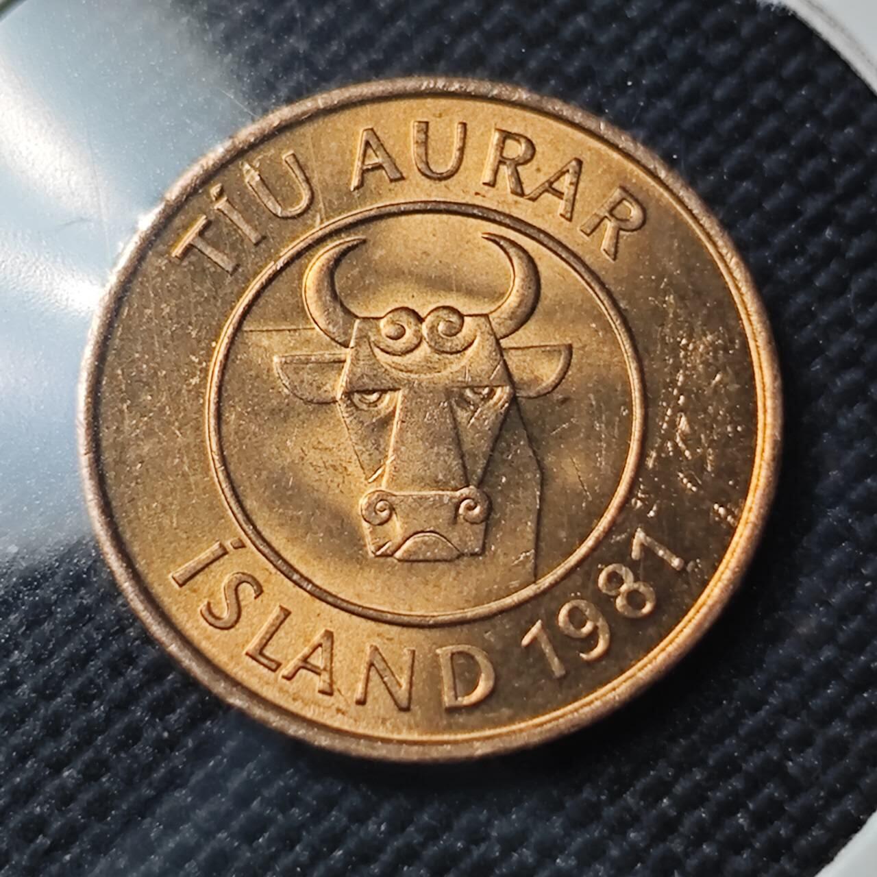 KK钱币收藏小铺  第390期  2月预留时间 周末发货  冰岛10拉雷铜币