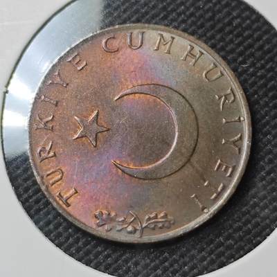 KK钱币收藏小铺  第390期  2月预留时间 周末发货 -  土耳其10库鲁 好品铜币
