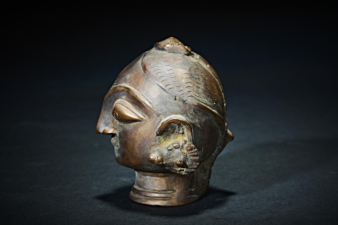 上海都达杂项专场九（全场包邮） 清 铜鎏金佛头1-401