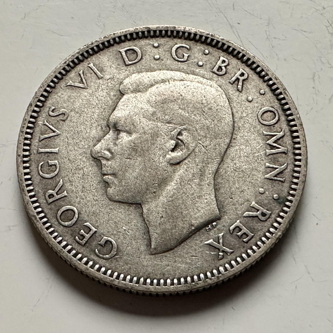 🌹外币初藏🌹🐯2026年第13场  每周二四六晚8️⃣点 接代拍  英国1939年1先令银币 5.65克50%银 站狮