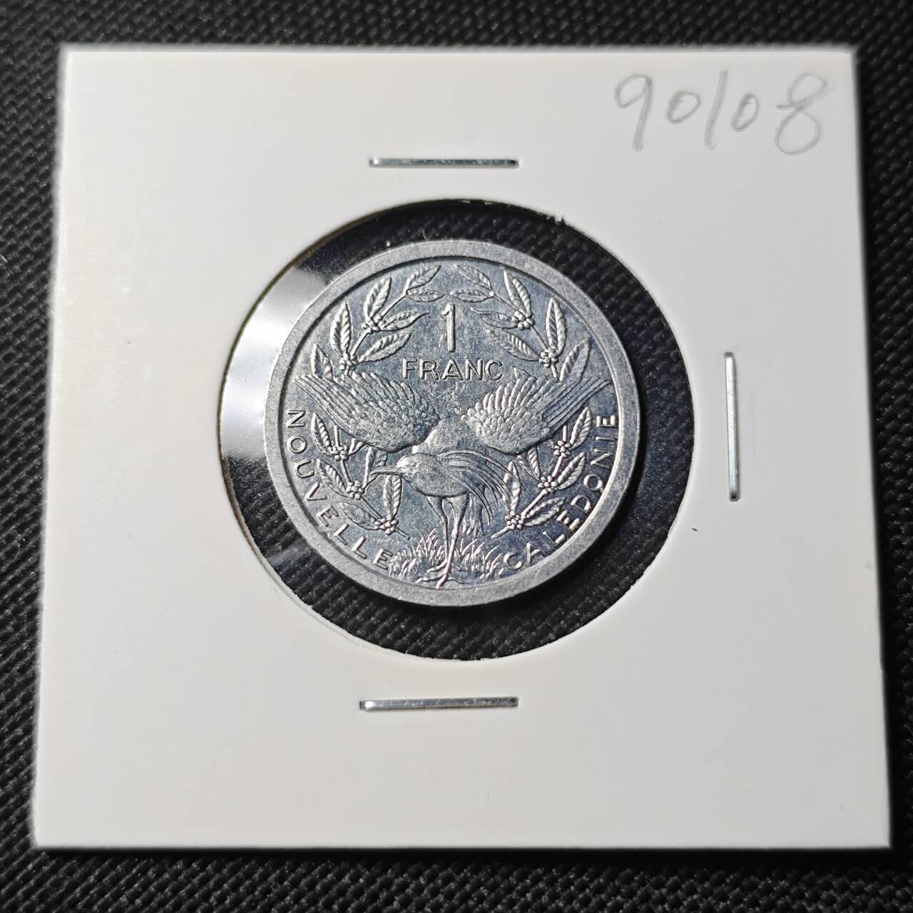 KK钱币收藏小铺  第390期  2月预留时间 周末发货  法属新喀里多尼亚1法郎