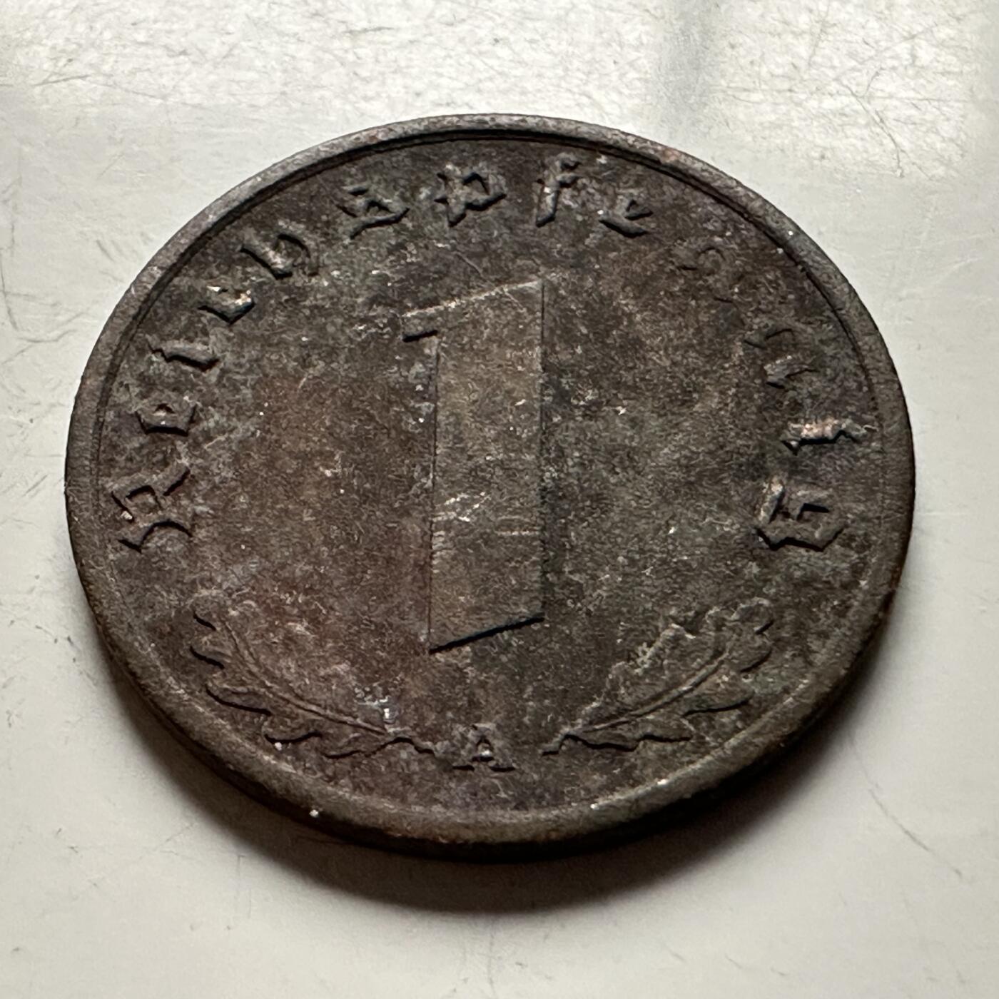 🌹外币初藏🌹🐯2026年第13场  每周二四六晚8️⃣点 接代拍 德国1938年1芬尼