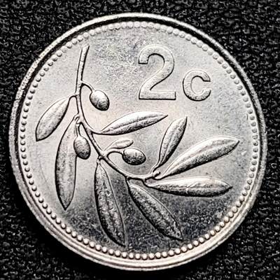 泉币菌-第177场- 精品福利场 - 原光美品 马耳他2分铜镍币 17.8mm 