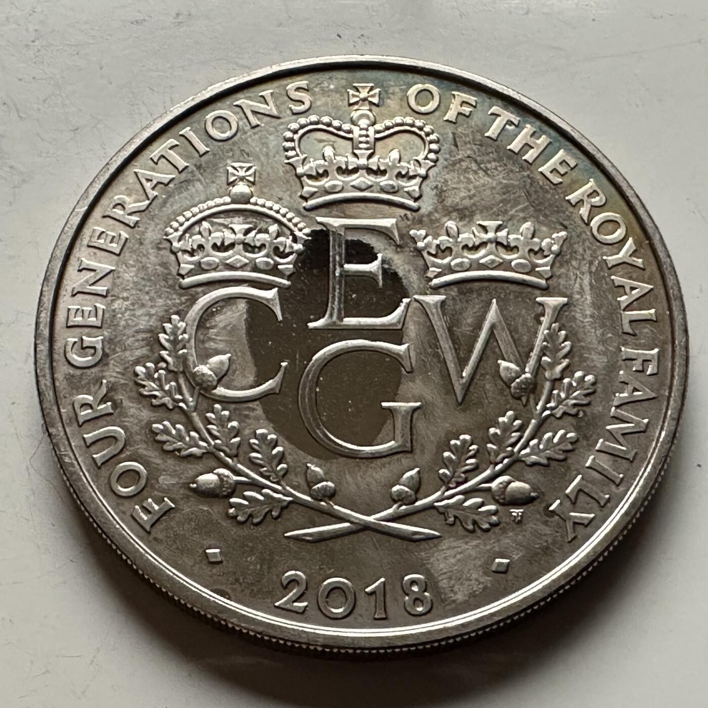 🌹外币初藏🌹🐯2026年第13场  每周二四六晚8️⃣点 接代拍 英国2018年5英镑克朗型纪念币