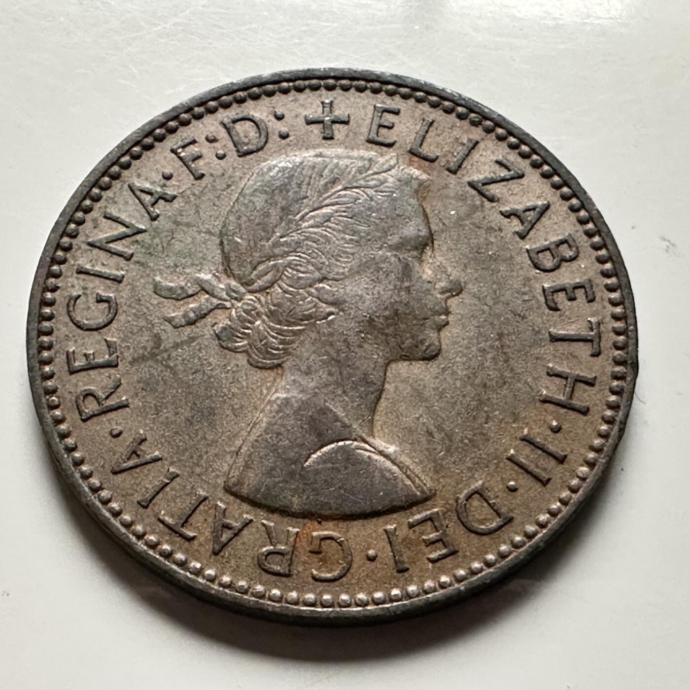 🌹外币初藏🌹🐯2026年第13场  每周二四六晚8️⃣点 接代拍 英国1963年1/2便士