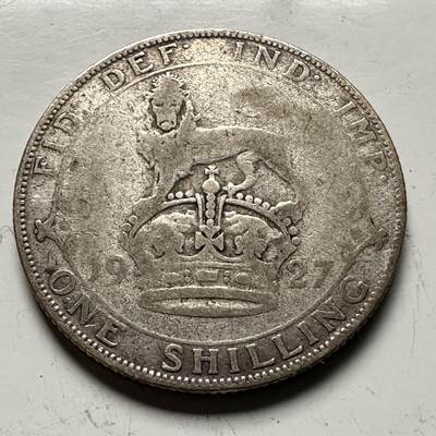 🌹外币初藏🌹🐯2026年第13场  每周二四六晚8️⃣点 接代拍 -  英国1927年1先令银币 5.65克50%银