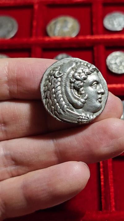 NGC评级古希腊亚历山大大力神四德银币