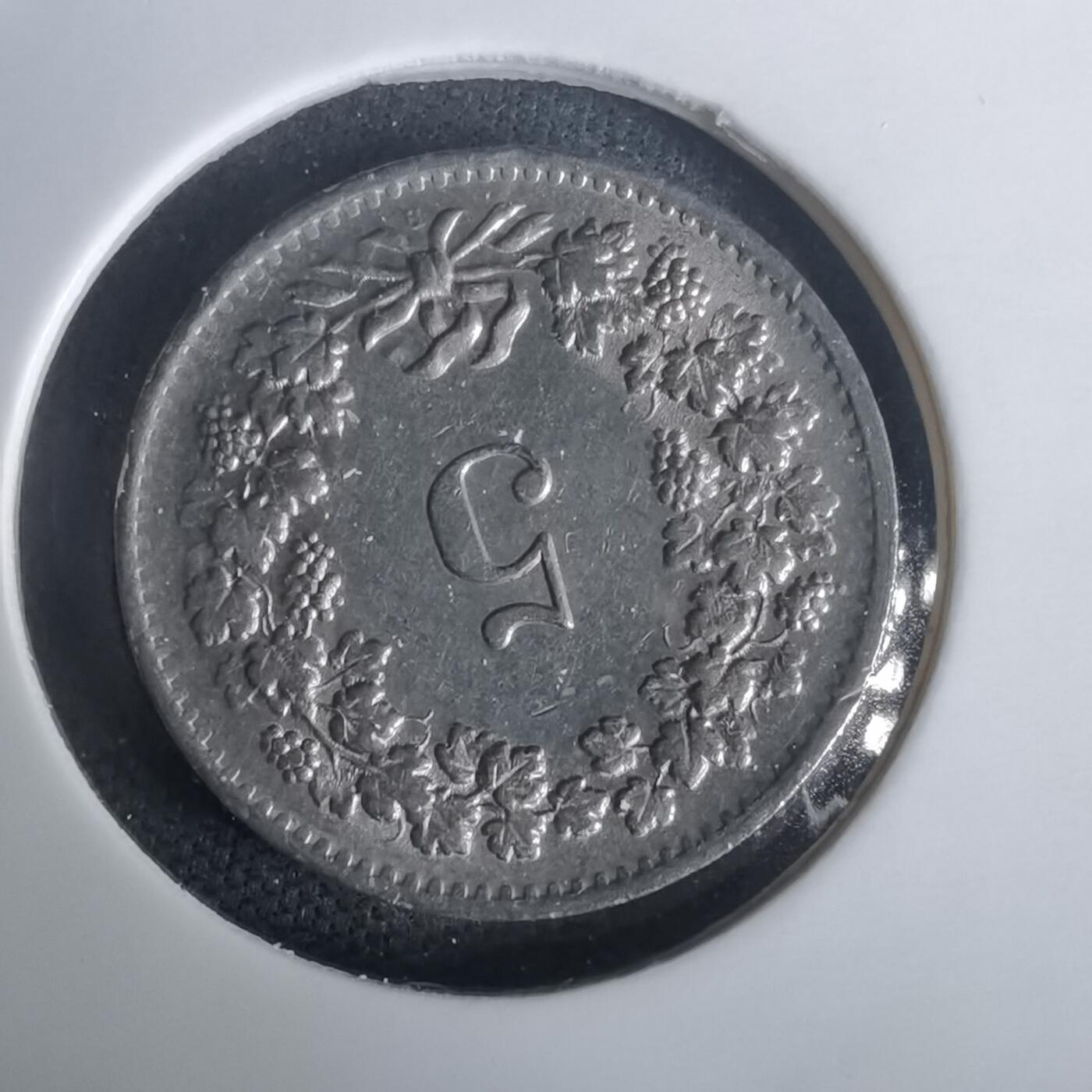 沼泽如烟--第976场 瑞士1963年五分