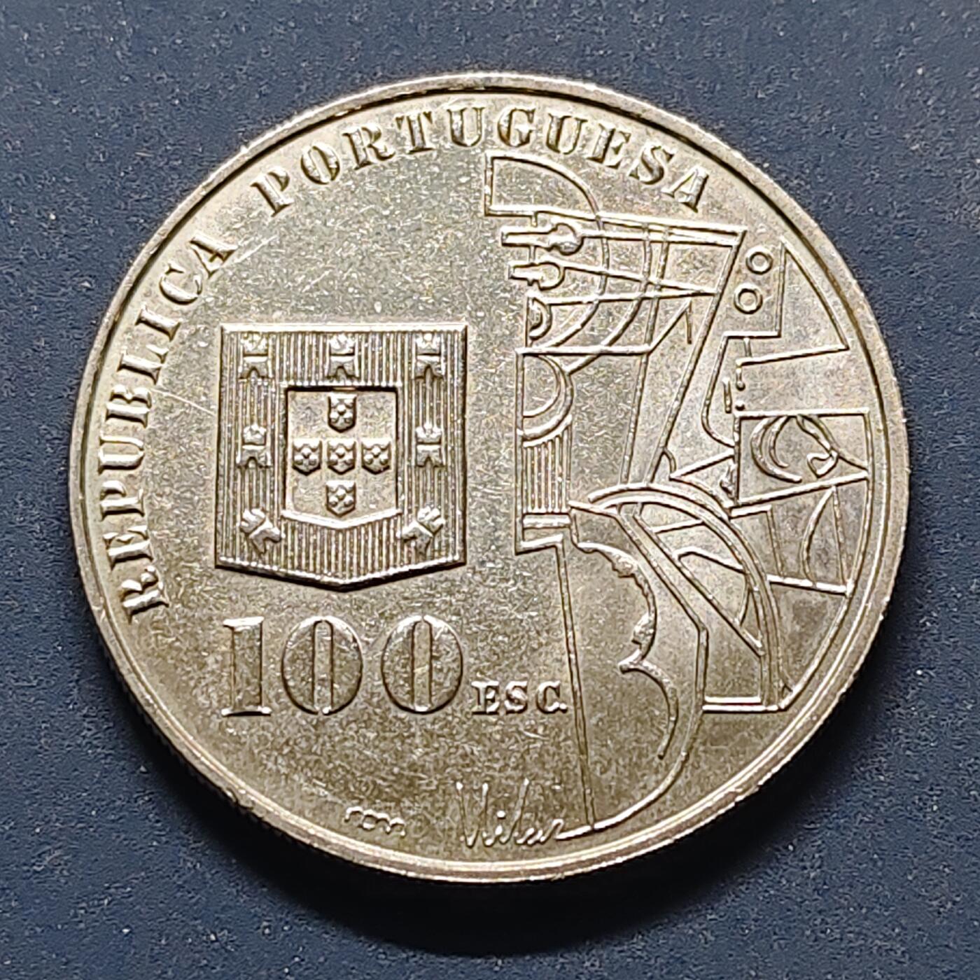 【全场包邮】纯粹捡漏拍498场-持续更新中 葡萄牙1987年100埃斯库多阿马德奥·卡多索诞生100周年纪念币