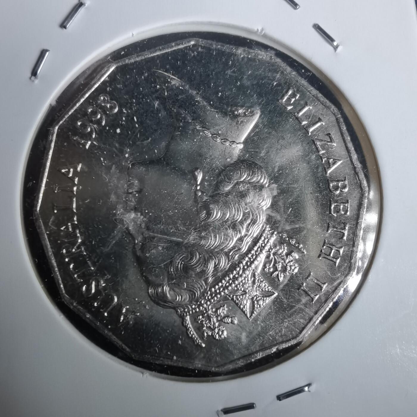 沼泽如烟--第976场 澳大利亚1998年50分纪念币