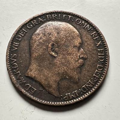 🌹外币初藏🌹🐯2026年第13场  每周二四六晚8️⃣点 接代拍 - 英国爱德华七世一法新 背面磨光