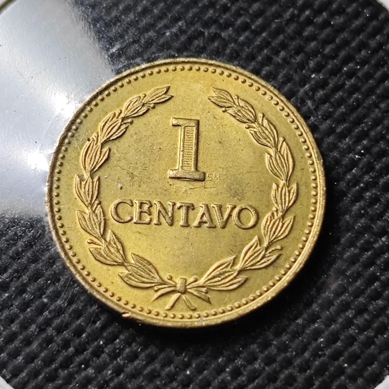 KK钱币收藏小铺  第390期  2月预留时间 周末发货 1981萨尔瓦多1分铜币 好品 