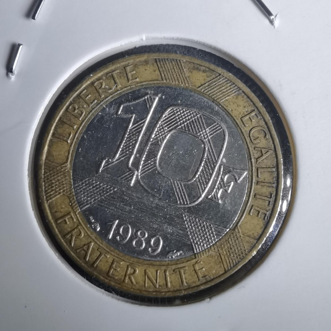 沼泽如烟--第976场 法国1989年10法郎