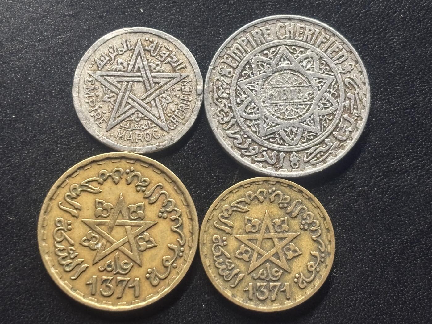 邮泉阁限时拍卖第四十场 非洲专场（硬币在国外。请付邮费6元。） 法属摩洛哥4枚