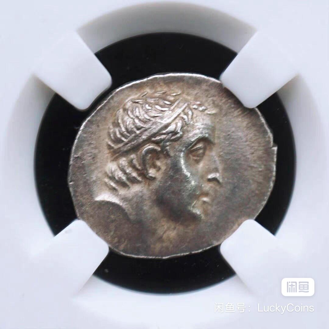 CHAU➕⭐双5分古希腊卡帕多西亚王国阿里奥巴尔赞斯一世银币