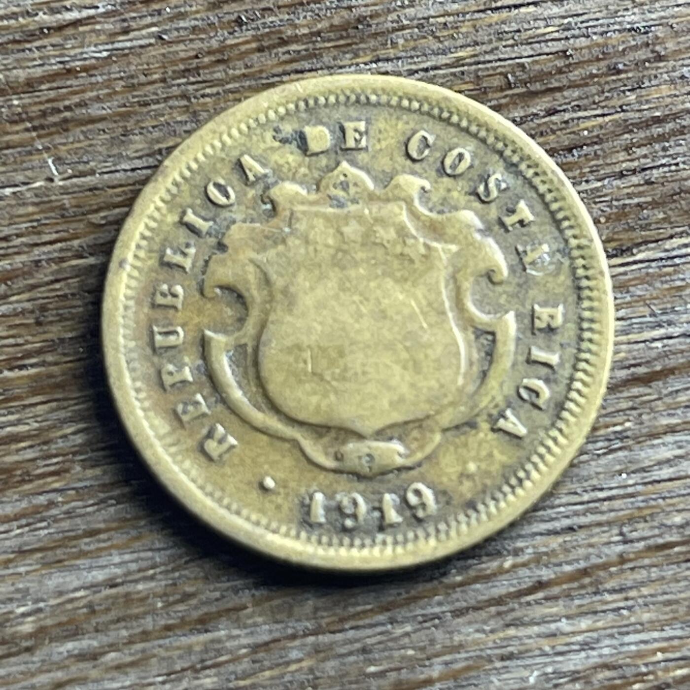 【本场4.12号发货】★第145加场★精品硬币 套币专场 不寄存，200包邮。不满200元，支付5元运费。《接受代拍 代送NGC评级》 100【无寄存】稀少的 1919 哥斯达黎加 10分铜币