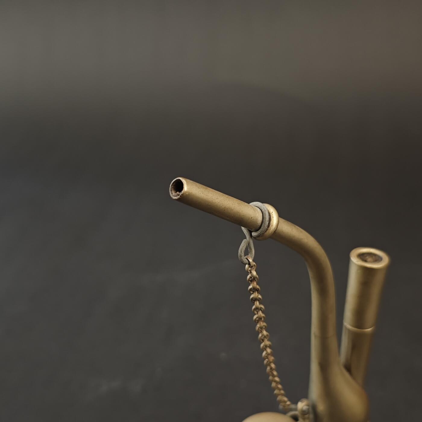 上海都达杂项专场九（全场包邮） 清 白铜水烟斗1-321