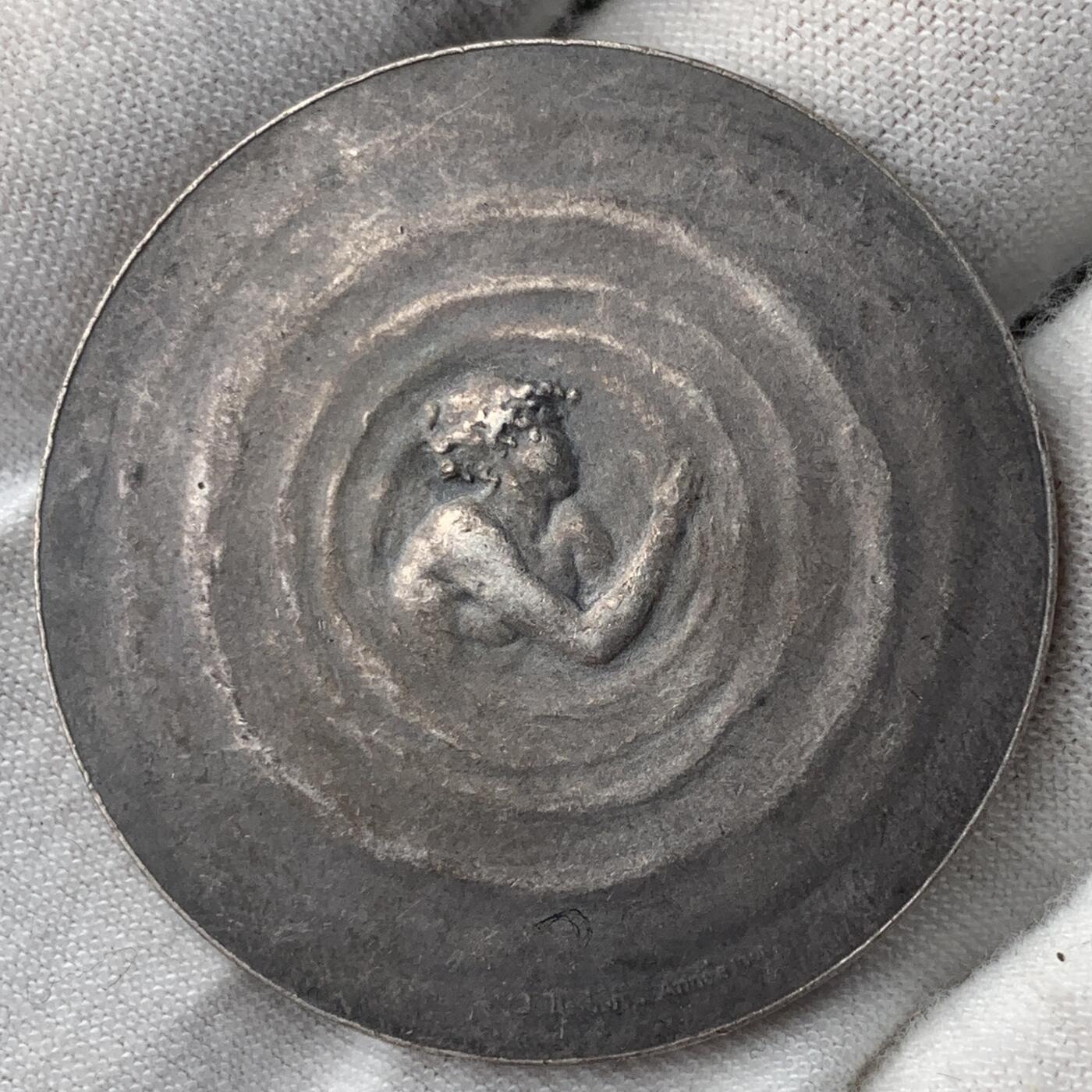 掌中浮雕-藏着的欧洲第051场 法国章友协会（SAMF）第15号作品：1902年法国海洋仙女安菲特律特银章 ，40mm，29.66g， 1902年10月发行，银章仅发行93枚