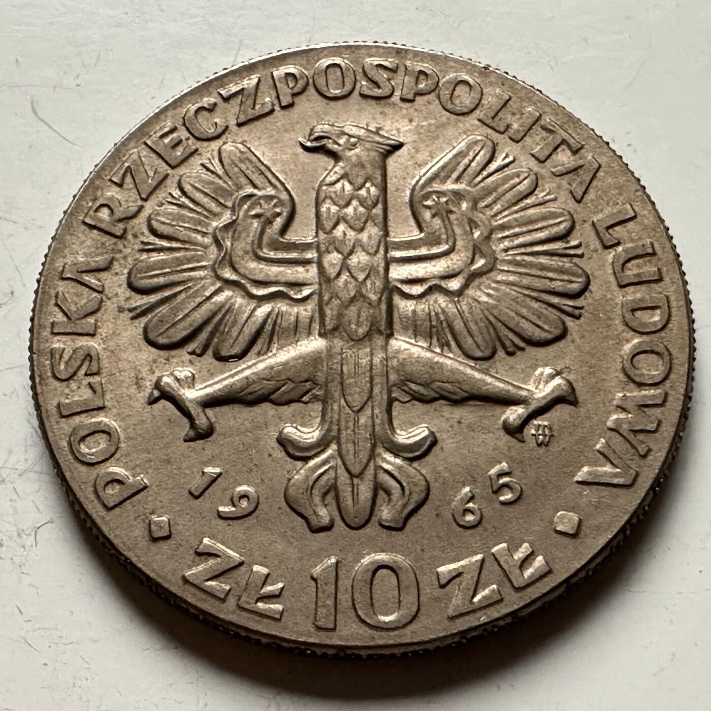 🌹外币初藏🌹🐯2026年第13场  每周二四六晚8️⃣点 接代拍 波兰1965年10兹罗提纪念币