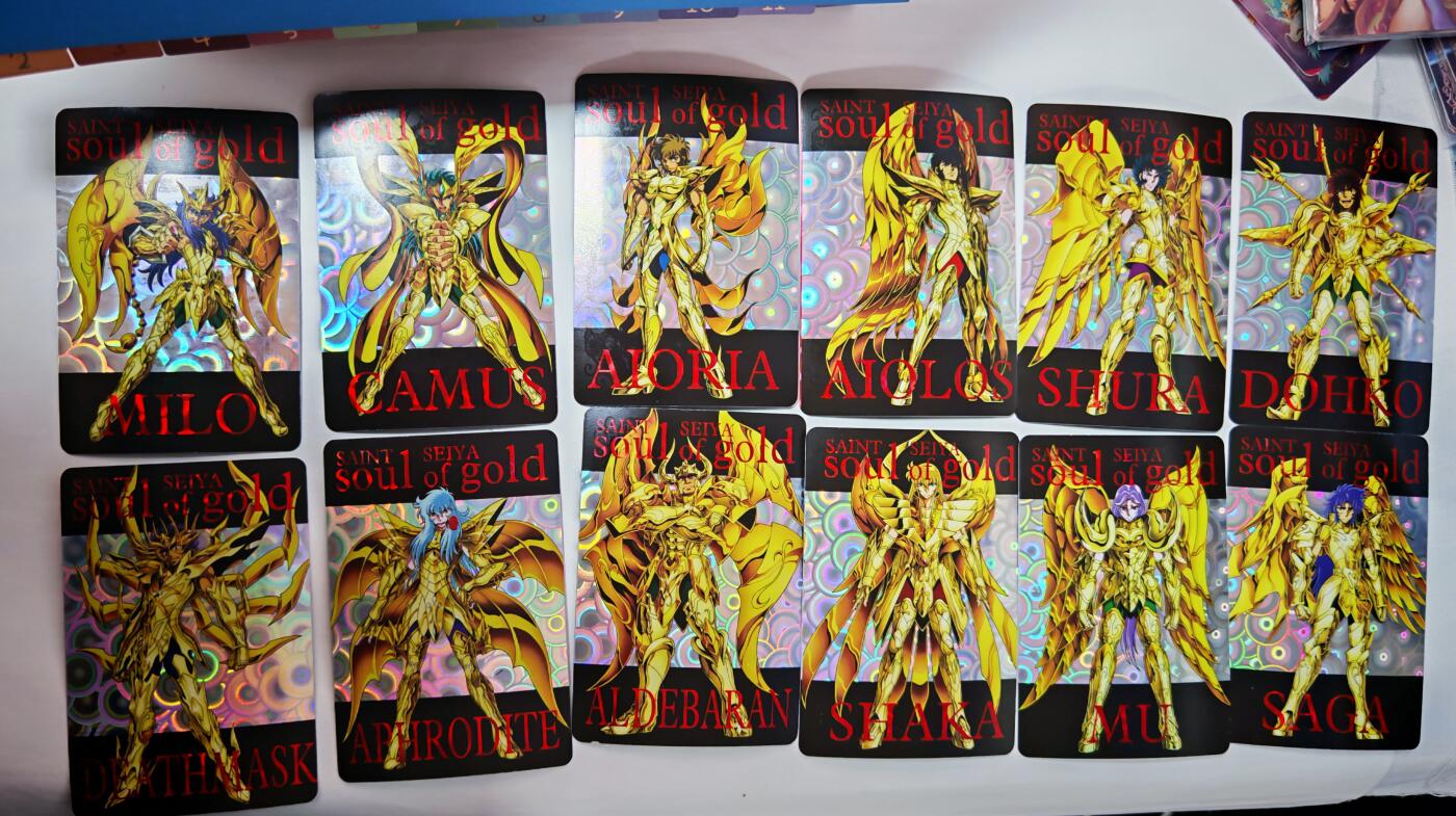 琦卡当当铺～第30期★★一大波美女正向你走来~支持寄存★★~【9点40结束】扫码加群抽[包邮券]~ 江东-圣斗士十二宫-气泡闪-12张