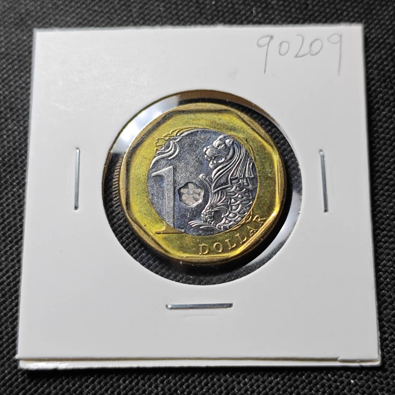 KK钱币收藏小铺  第390期  2月预留时间 周末发货  新加坡1元