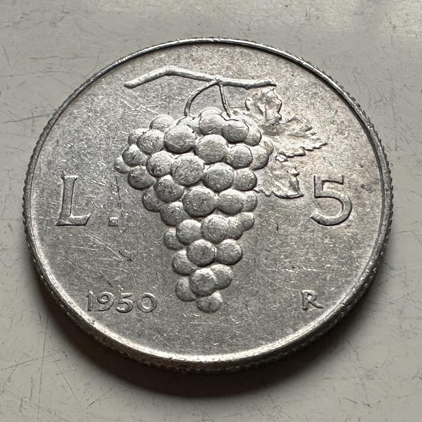 🌹外币初藏🌹🐯2026年第13场  每周二四六晚8️⃣点 接代拍 意大利1950年5里拉