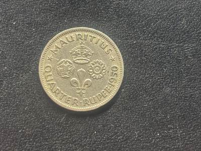 邮泉阁限时拍卖第四十场 非洲专场（硬币在国外。请付邮费6元。） - 英属毛里求斯1950年¼卢比