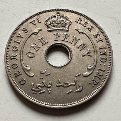 🌹外币初藏🌹🐯2026年第13场  每周二四六晚8️⃣点 接代拍 - 英属西非1940年一便士