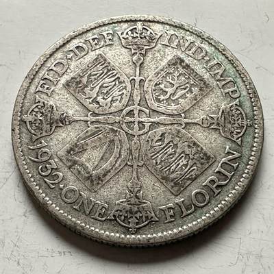 🌹外币初藏🌹🐯2026年第13场  每周二四六晚8️⃣点 接代拍 -  英国1932年1弗洛林银币 11.3克50%银