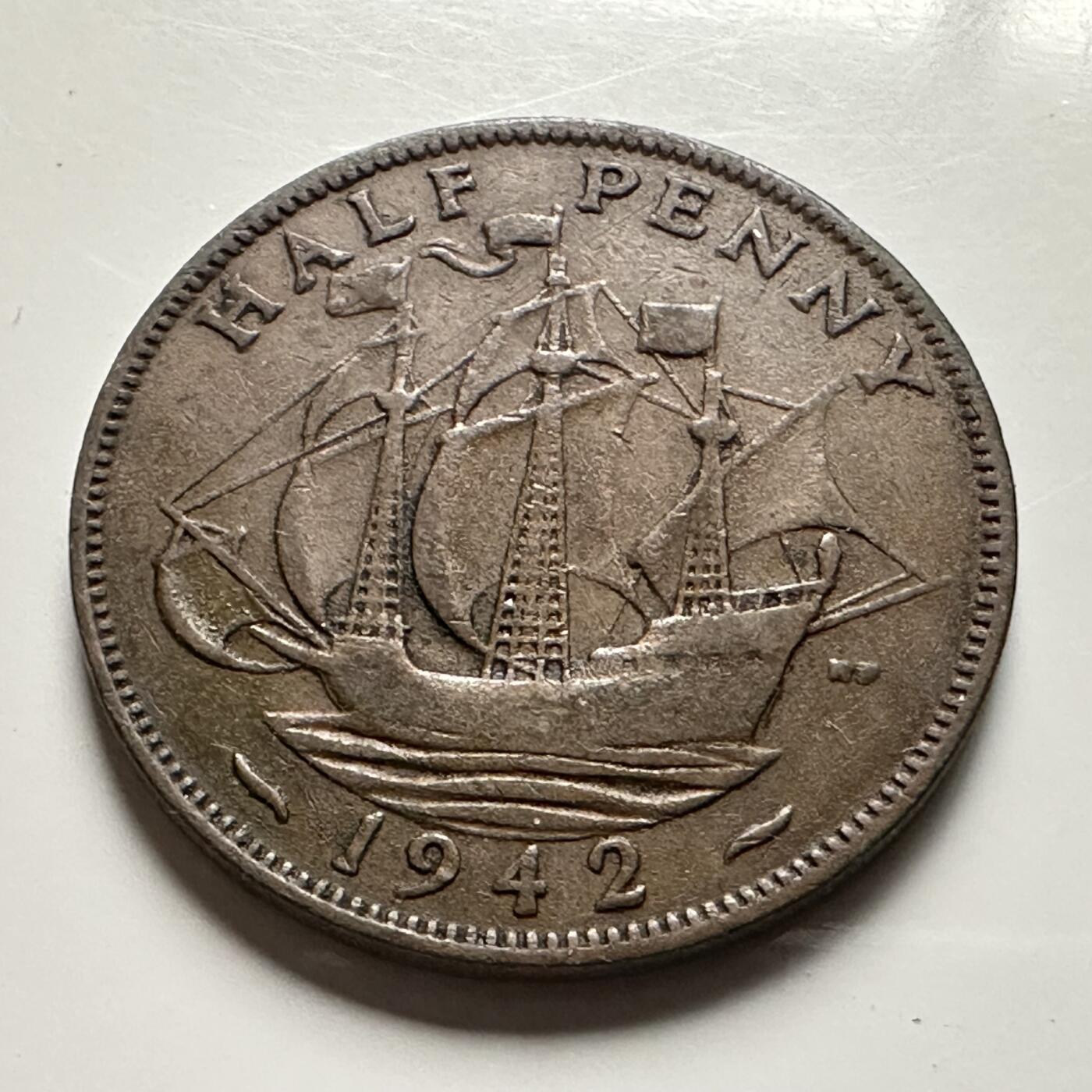 🌹外币初藏🌹🐯2026年第13场  每周二四六晚8️⃣点 接代拍 英国1942年1/2便士