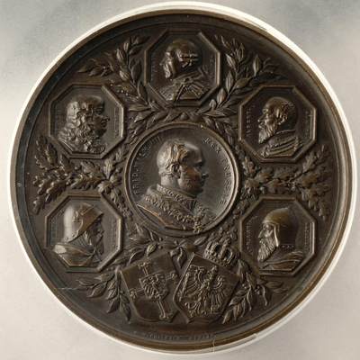 掌中浮雕-藏着的欧洲第051场 - PCGS SP64 : 1855年柯尼斯堡600周年铜章，F.W. Kullrich雕刻，63mm