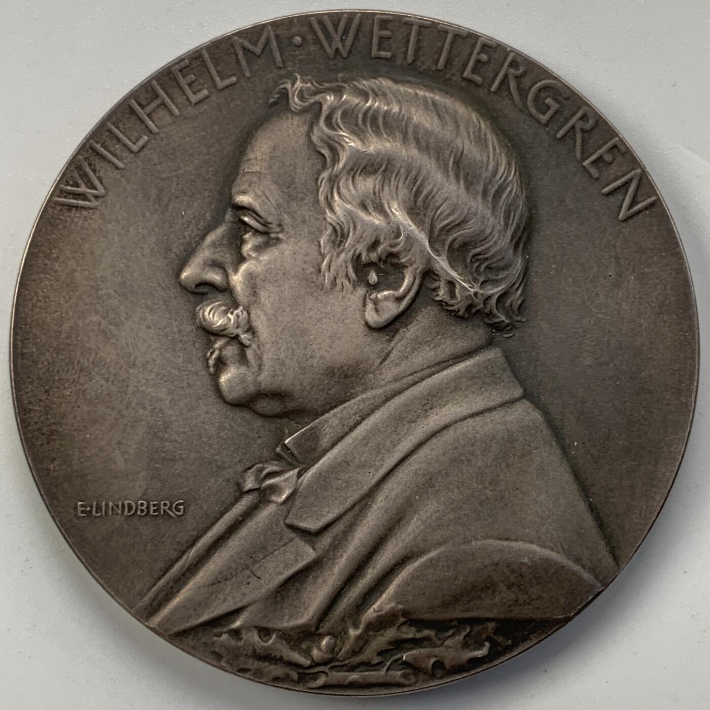 掌中浮雕-藏着的欧洲第051场 1900年瑞典博克斯霍尔姆股份公司成立25周年银章，E.lindberg雕刻，56mm，96g，配有合适的盒子