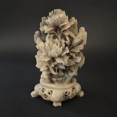 上海都达杂项专场九（全场包邮） - 出口创汇期 寿山石花卉纹摆件1-360