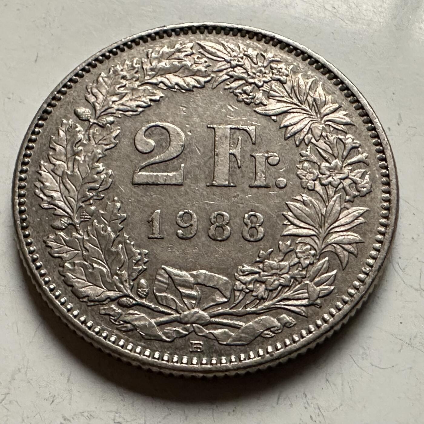 🌹外币初藏🌹🐯2026年第13场  每周二四六晚8️⃣点 接代拍 瑞士1988年2法郎