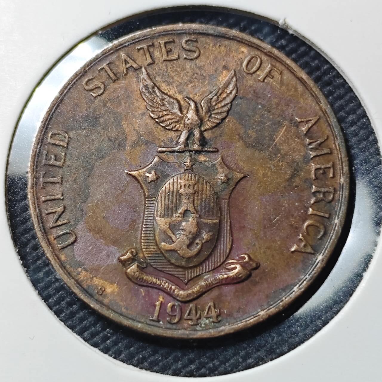 KK钱币收藏小铺  第390期  2月预留时间 周末发货  美属菲律宾1分铜币