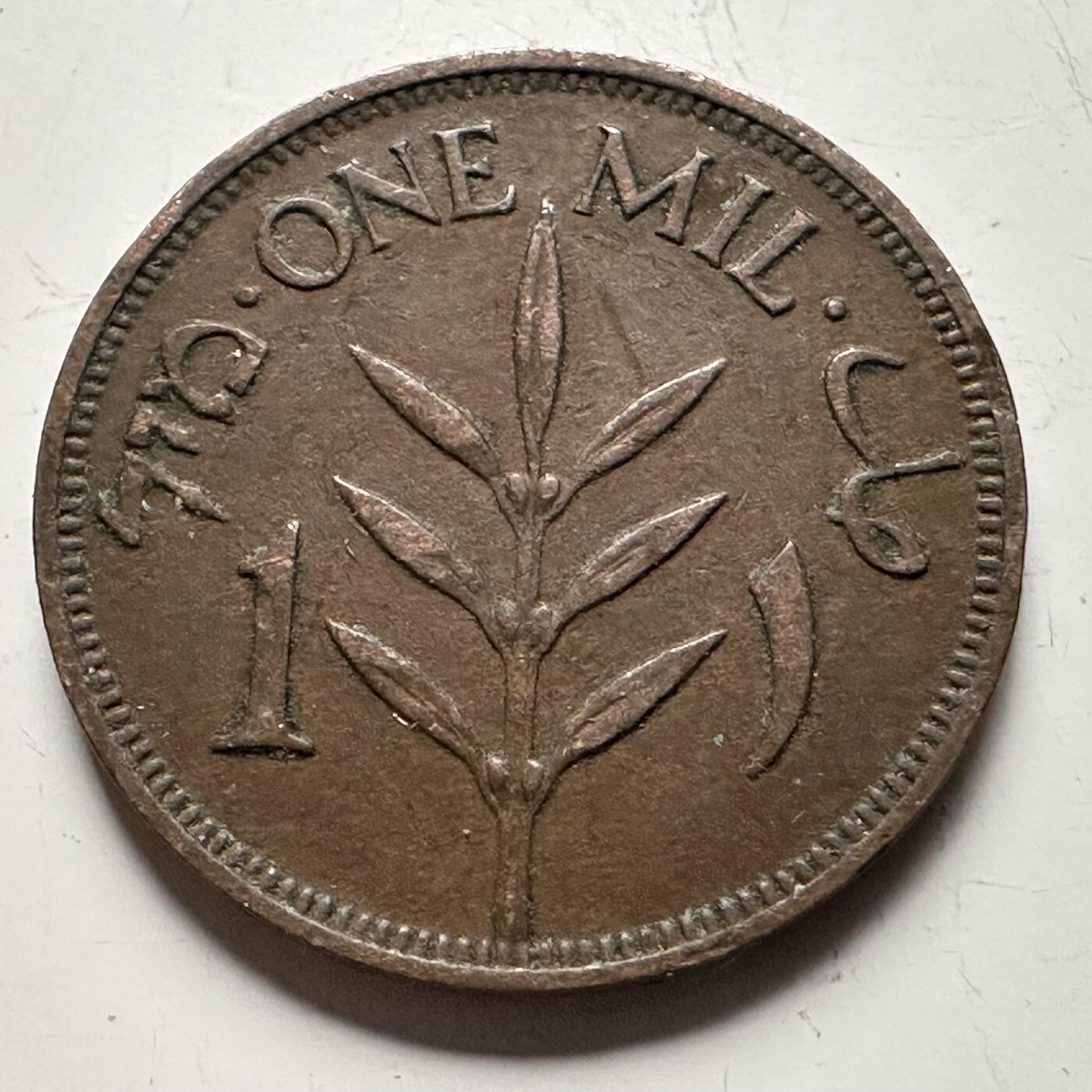 🌹外币初藏🌹🐯2026年第13场  每周二四六晚8️⃣点 接代拍 巴勒斯坦1941年一米尔