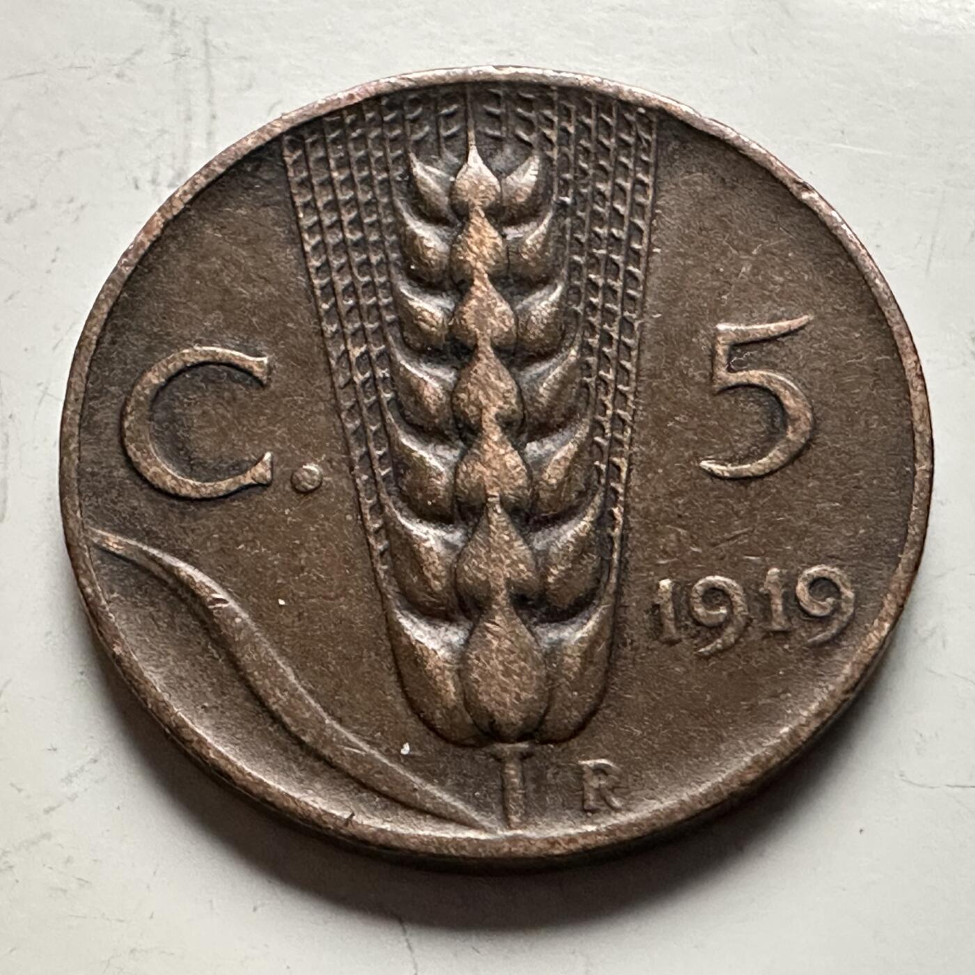 🌹外币初藏🌹🐯2026年第13场  每周二四六晚8️⃣点 接代拍 意大利1919年五分