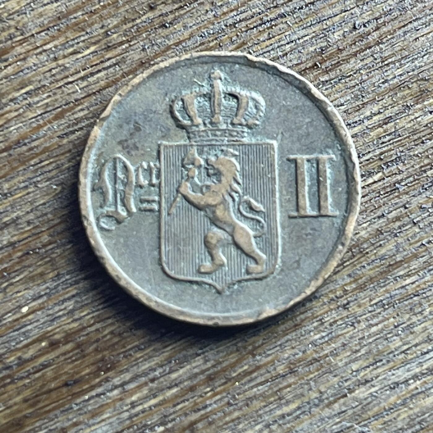 【本场4.12号发货】★第145加场★精品硬币 套币专场 不寄存，200包邮。不满200元，支付5元运费。《接受代拍 代送NGC评级》 99【无寄存】1878 挪威 1欧尔 铜币