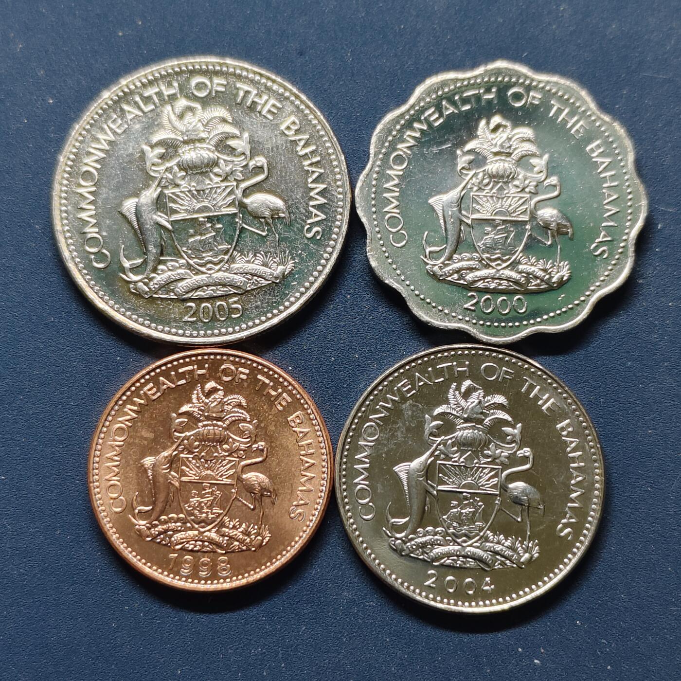 【全场包邮】纯粹捡漏拍498场-持续更新中 巴哈马各年份4枚套币