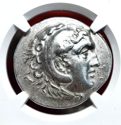 NGC评级古希腊亚历山大大力神四德银币 - NGC评级古希腊亚历山大大力神四德银币