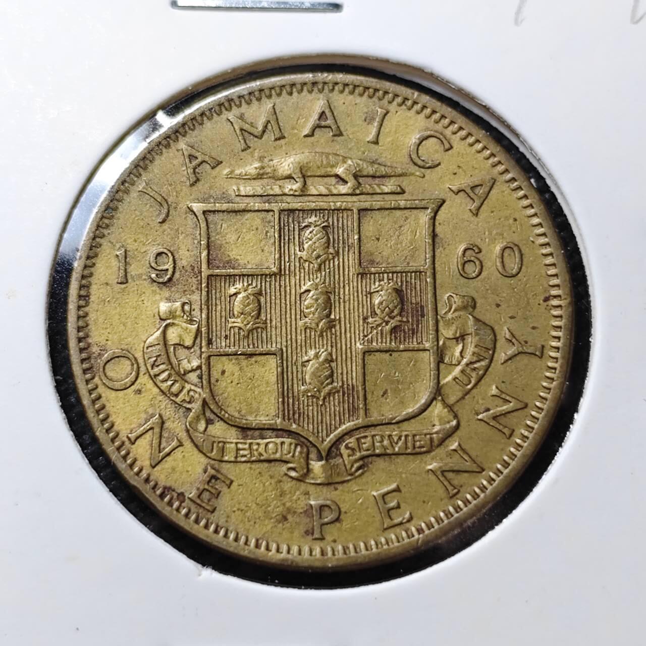 KK钱币收藏小铺  第390期  2月预留时间 周末发货  1960英属牙买加一便士铜币