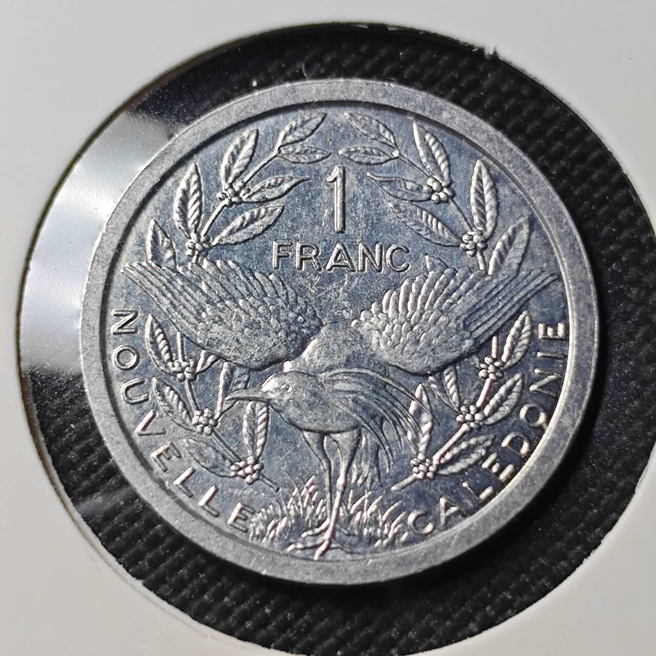 KK钱币收藏小铺  第390期  2月预留时间 周末发货  法属新喀里多尼亚1法郎