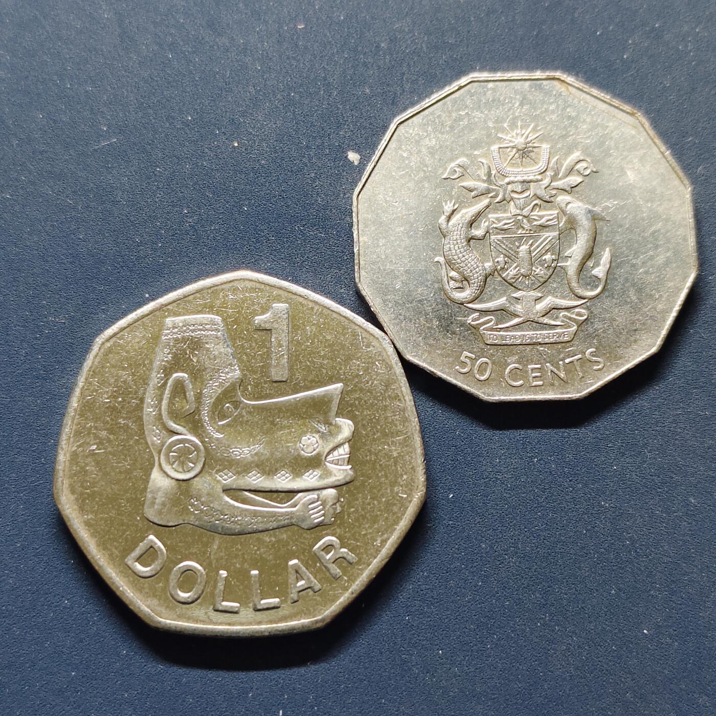 【全场包邮】纯粹捡漏拍498场-持续更新中 所罗门群岛各年份2枚大面值一组