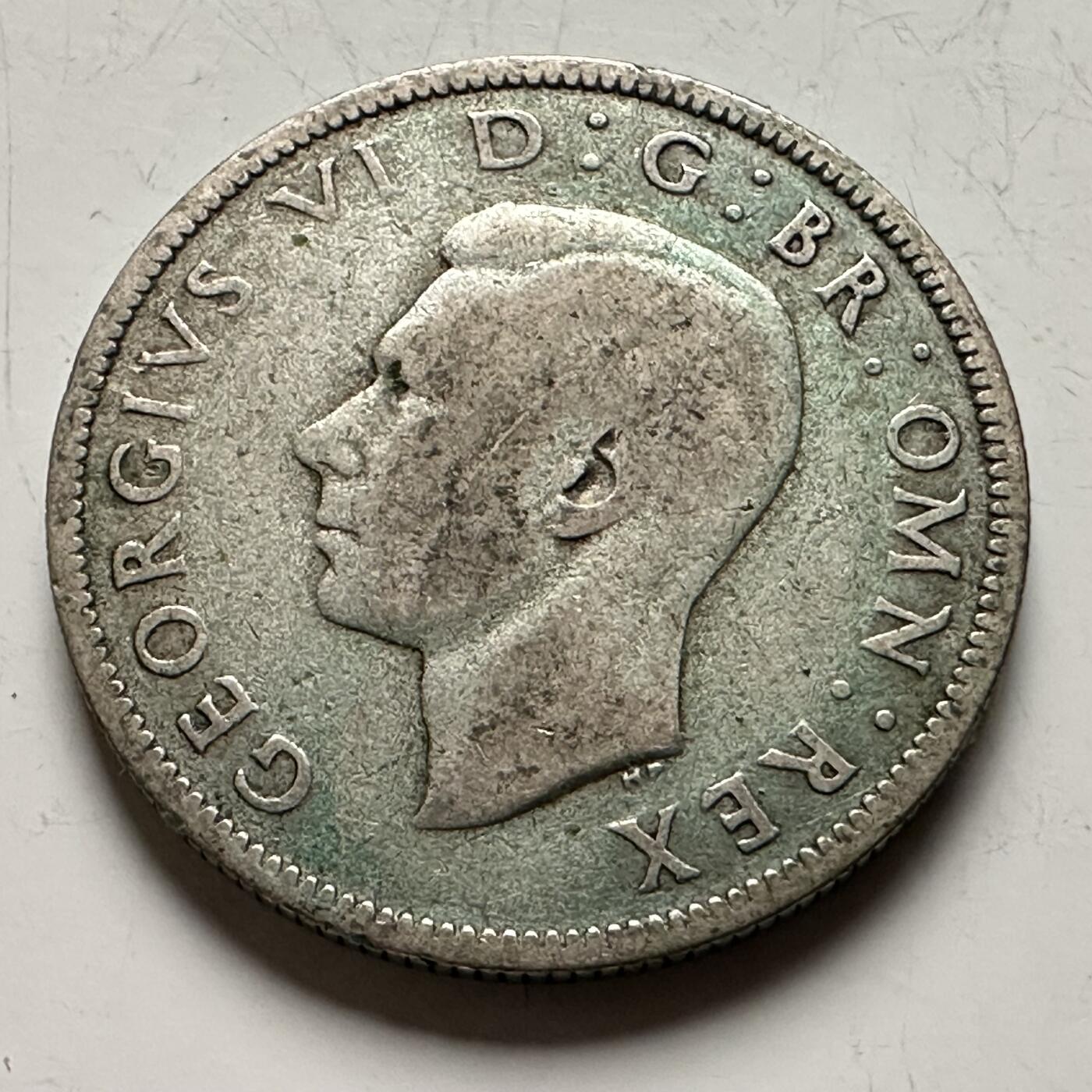 🌹外币初藏🌹🐯2026年第13场  每周二四六晚8️⃣点 接代拍  英国1938年2先令银币 11.3克50%银