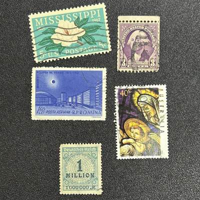 西秦中古拍卖第七十四期 - 外国邮票一组5张