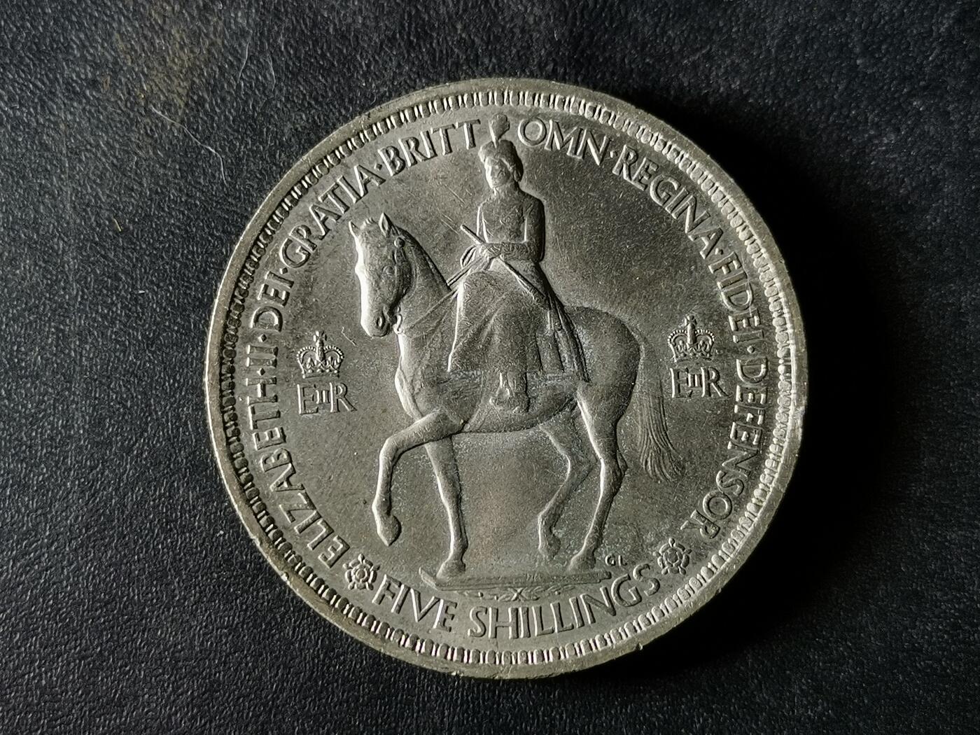 逸泉钱币2026A第五场A各国纸币沙俄散币纪念币系列A702-882 478精美1953伊丽莎白女王登基克朗纪念币